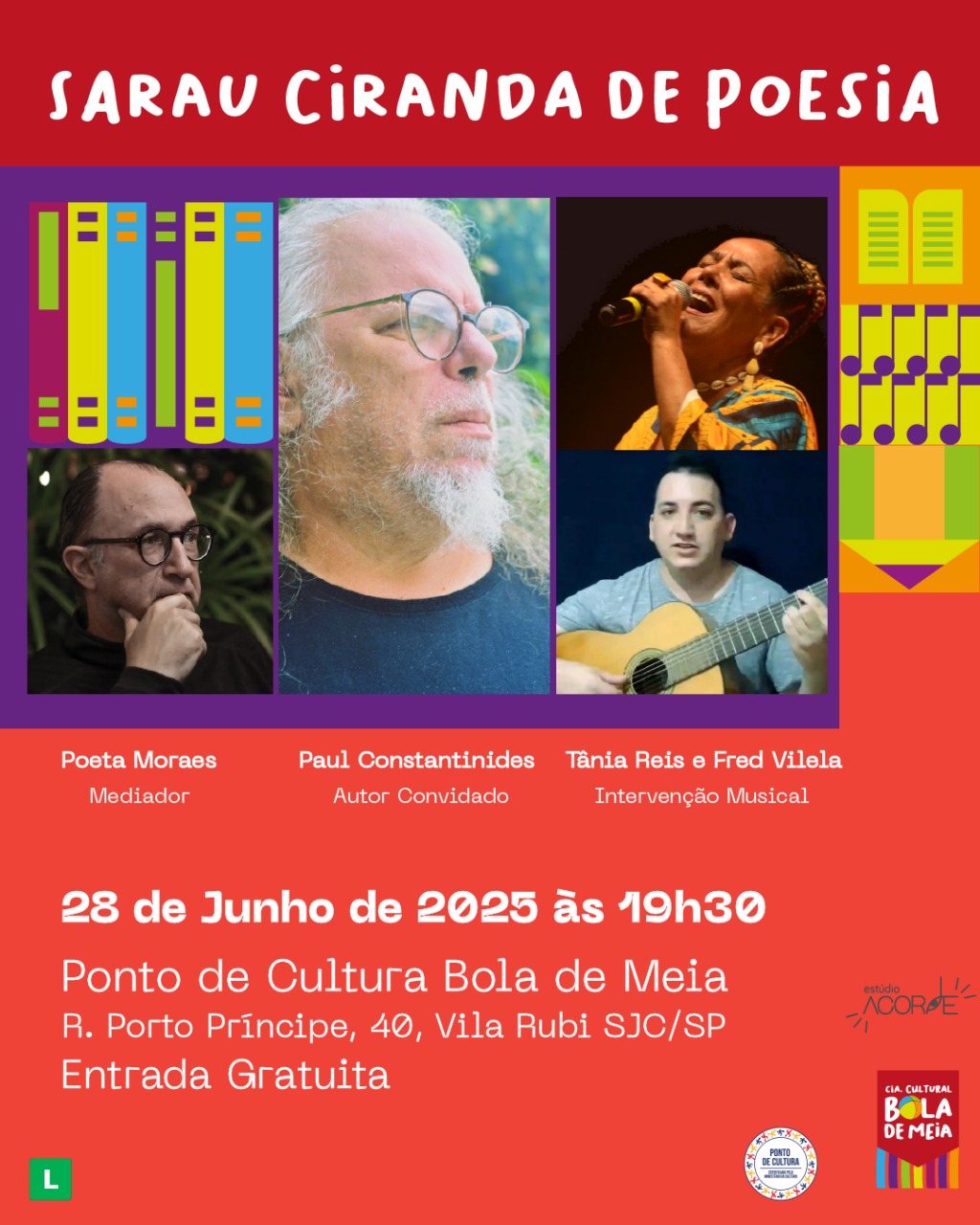 Foto 1 do Sarau Ciranda de Poesia